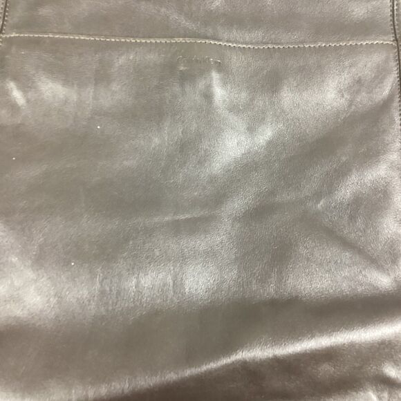 Calvin Klein Dark Brown Leather Handbag Shoulder Bag - Picture 6 of 10